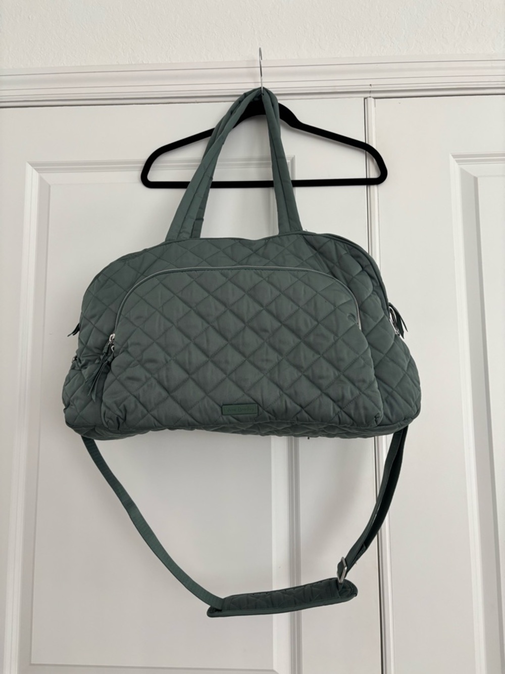Vera Bradley Quilted Weekender Bag in Olive Leaf